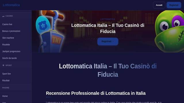 Lottomatica Play casino screenshot